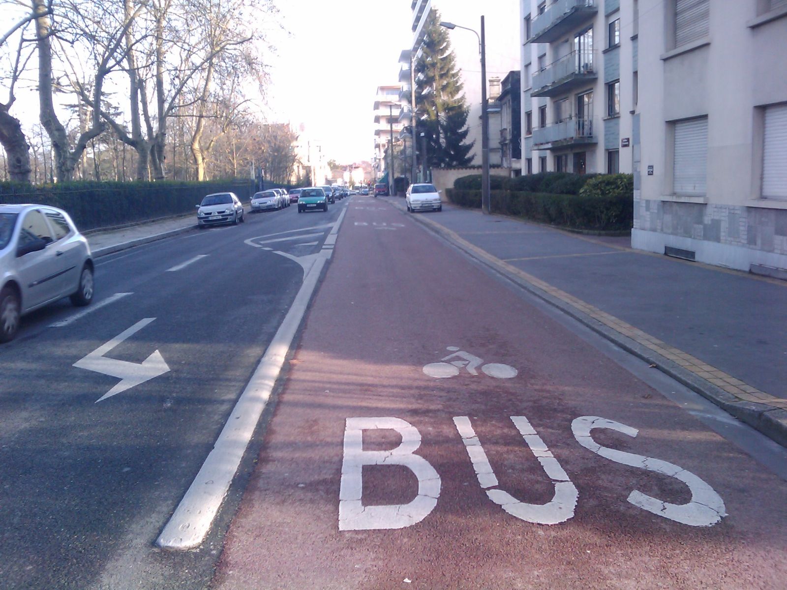 contraflow pedal cycle lane